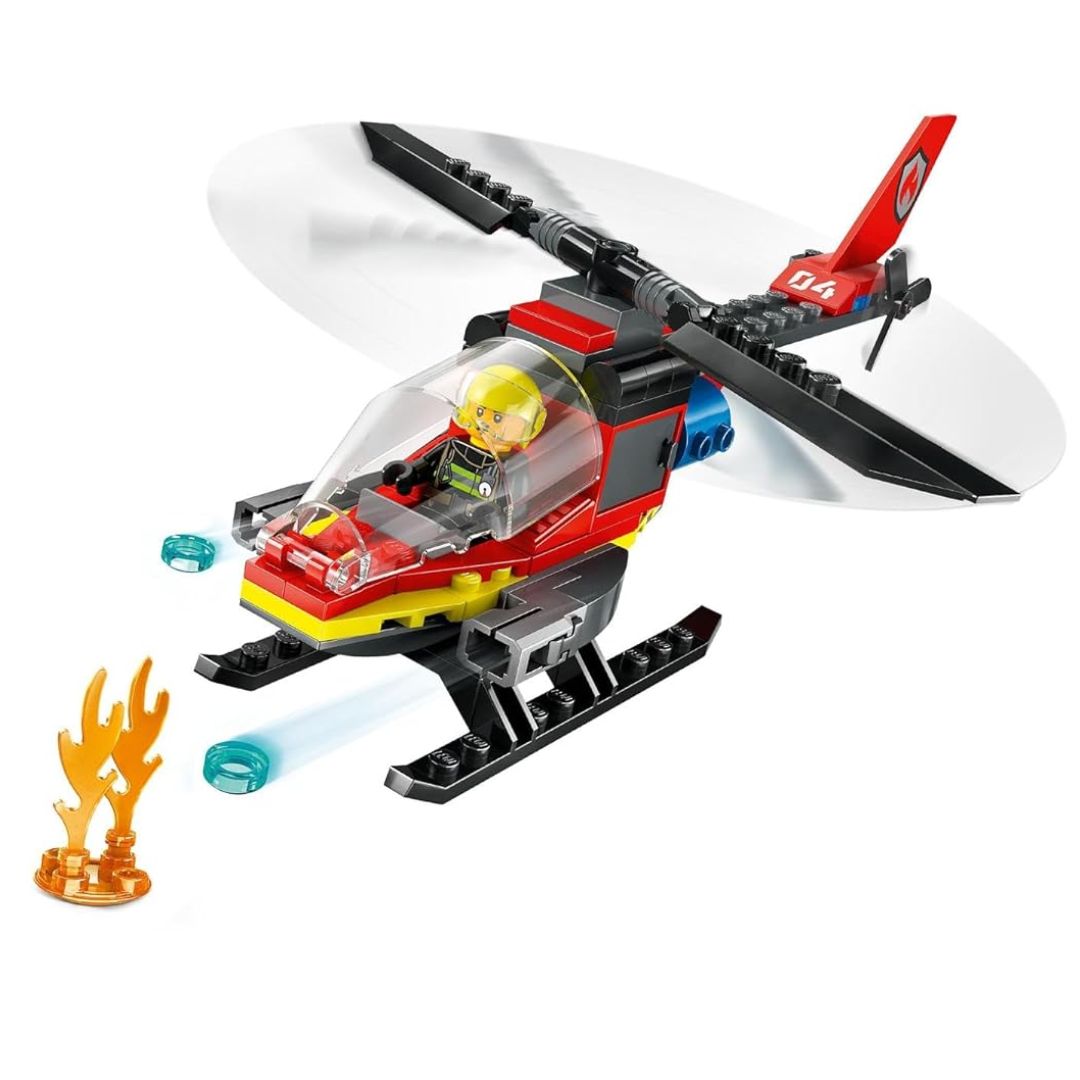 Lego City City Great Vehicles Fire Rescue Helicopter -Lego - India - www.superherotoystore.com
