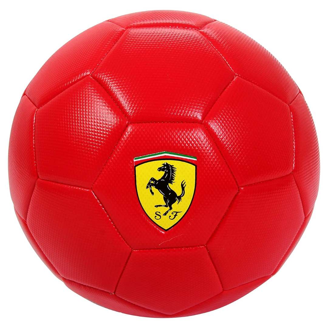 FERRARI MACHINE SEWING SOCCER BALL RED SIZE 5 BY MESUCA -Mesuca - India - www.superherotoystore.com