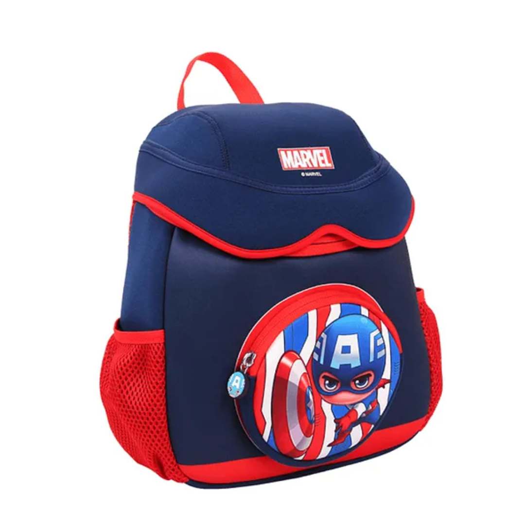 MARVEL CAPTAIN AMERICA KIDS SOFT BACK PACK - NAVY BLUE by Mesuca -Mesuca - India - www.superherotoystore.com