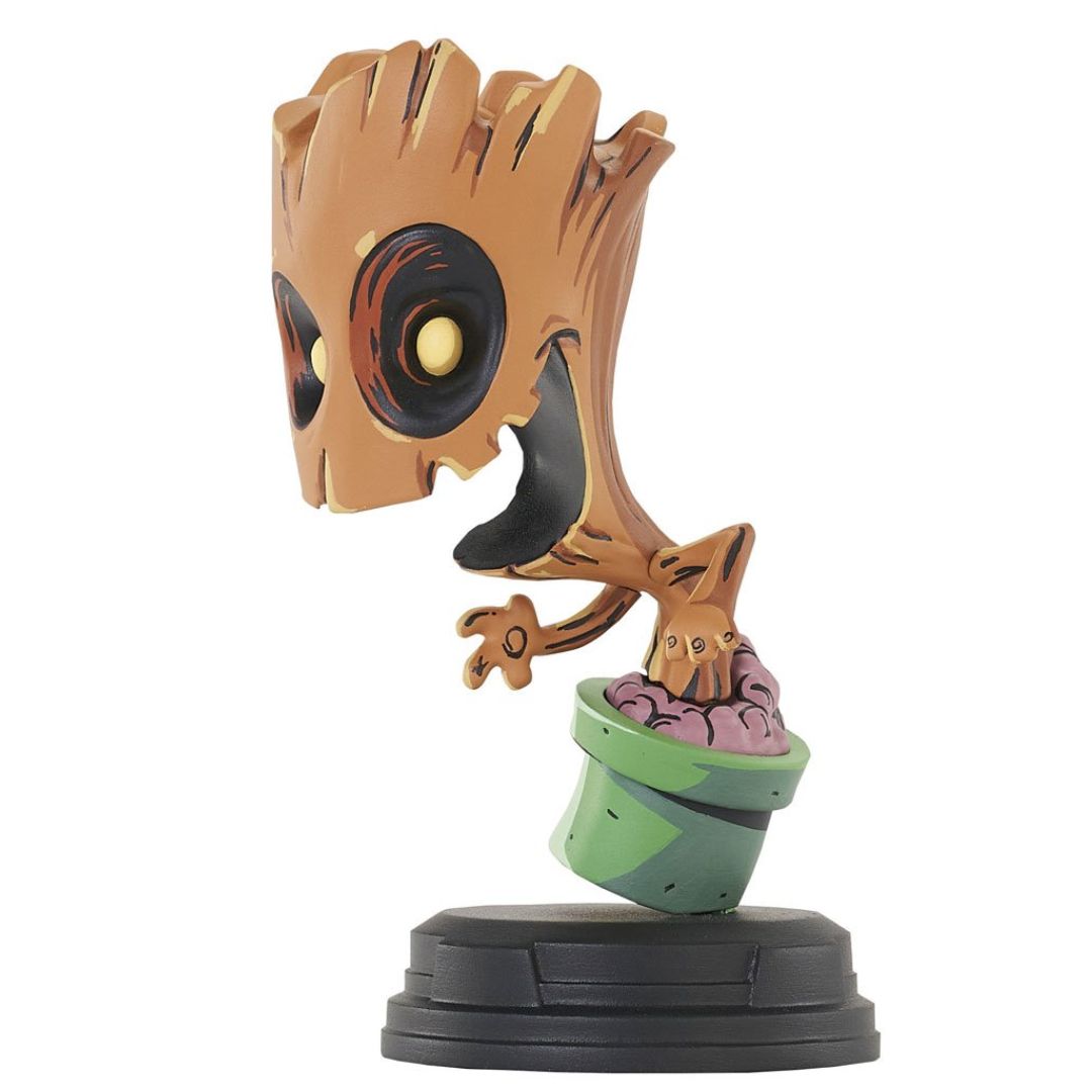 Marvel Animated-Style Groot In Pot Resin Statue By Diamond Gallery -Diamond Gallery - India - www.superherotoystore.com