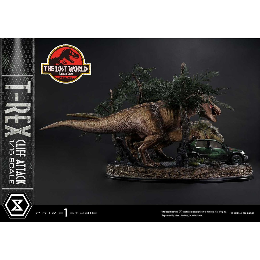 The Lost World: Jurassic Park (Film) T-Rex Cliff Attack By Prime1 Studios -Prime 1 Studio - India - www.superherotoystore.com