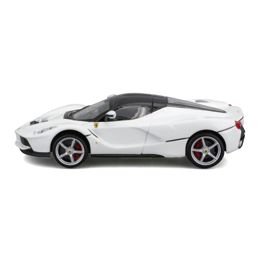 White Ferrari LaFerrari 1:43 Scale Die-Cast car by Bburago -Bburago - India - www.superherotoystore.com