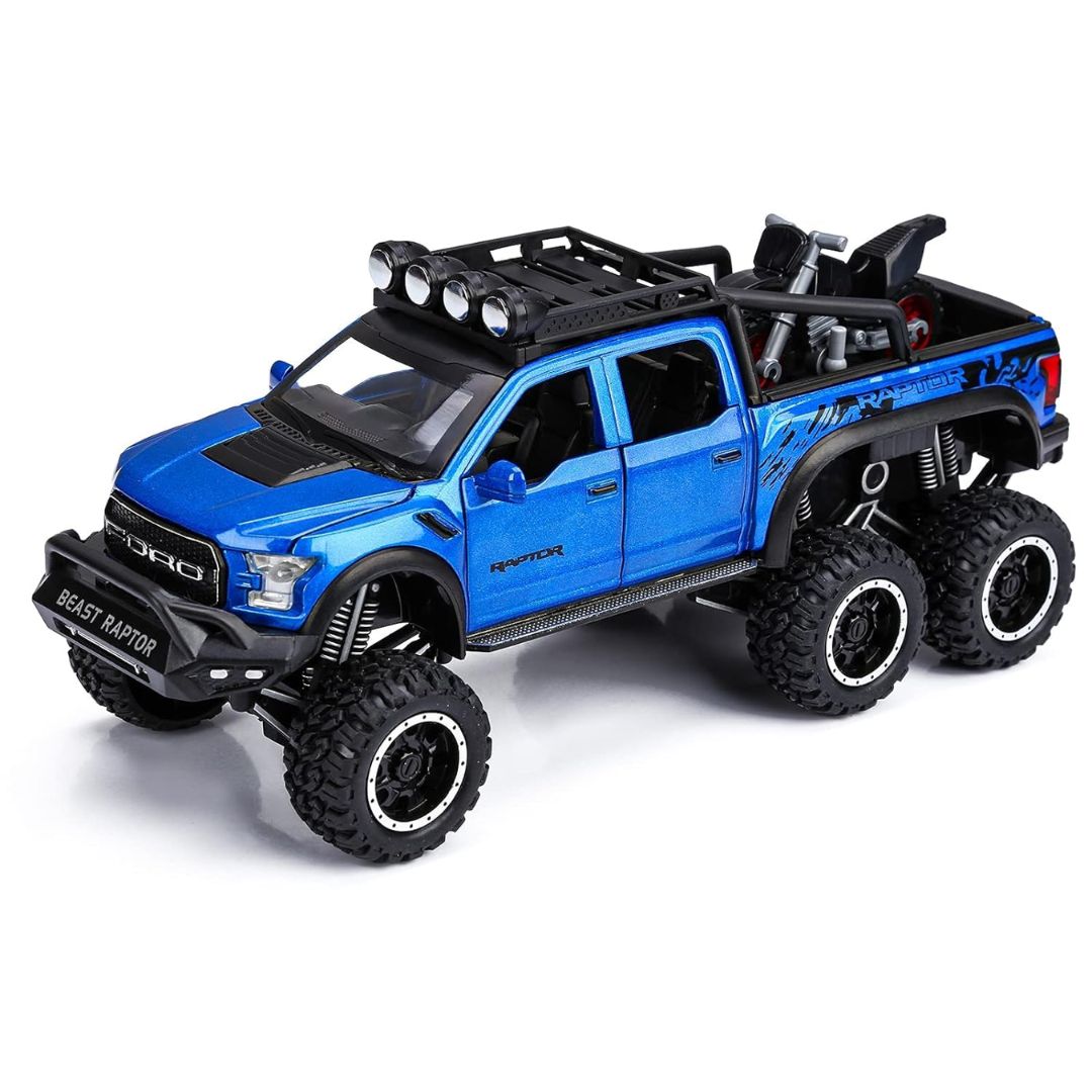 Blue 1:28 Scale Die-Cast Metal Pick-Up Truck -Lumo - India - www.superherotoystore.com