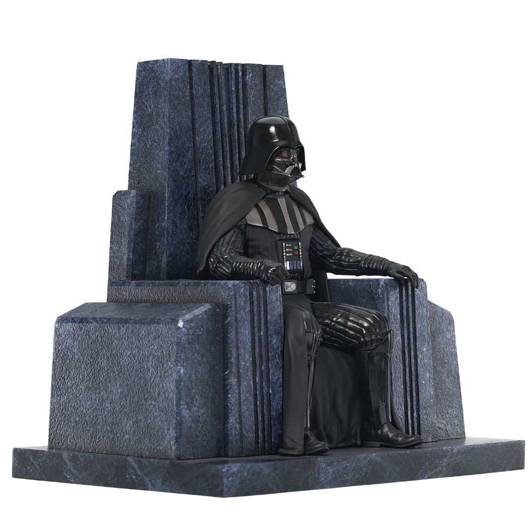 Star Wars Premier Collection Disneyplus Obi-Wan Darth Vader On Throne Statue By Diamond Gallery -Diamond Gallery - India - www.superherotoystore.com