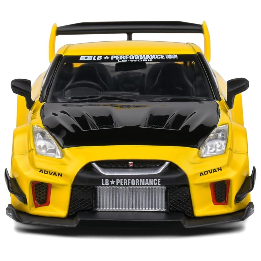 NISSAN GTR35 LBWK SILHOUETTE YELLOW 2019 1:43 scale by Solido -Solido - India - www.superherotoystore.com