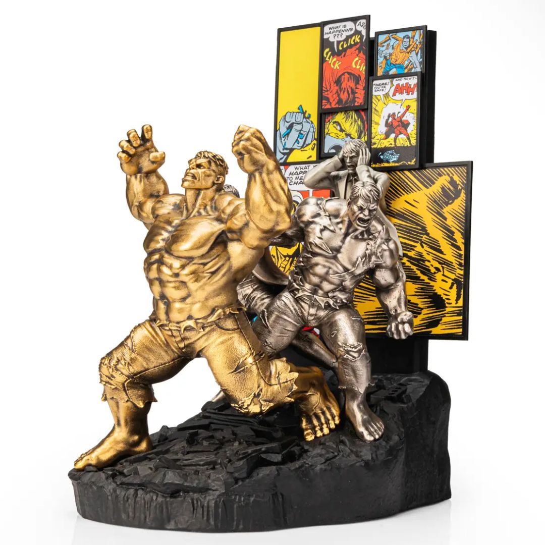 Limited Edition Gilt Incredible Hulk Origins Figurine By Royal Selangor -Royal Selangor - India - www.superherotoystore.com