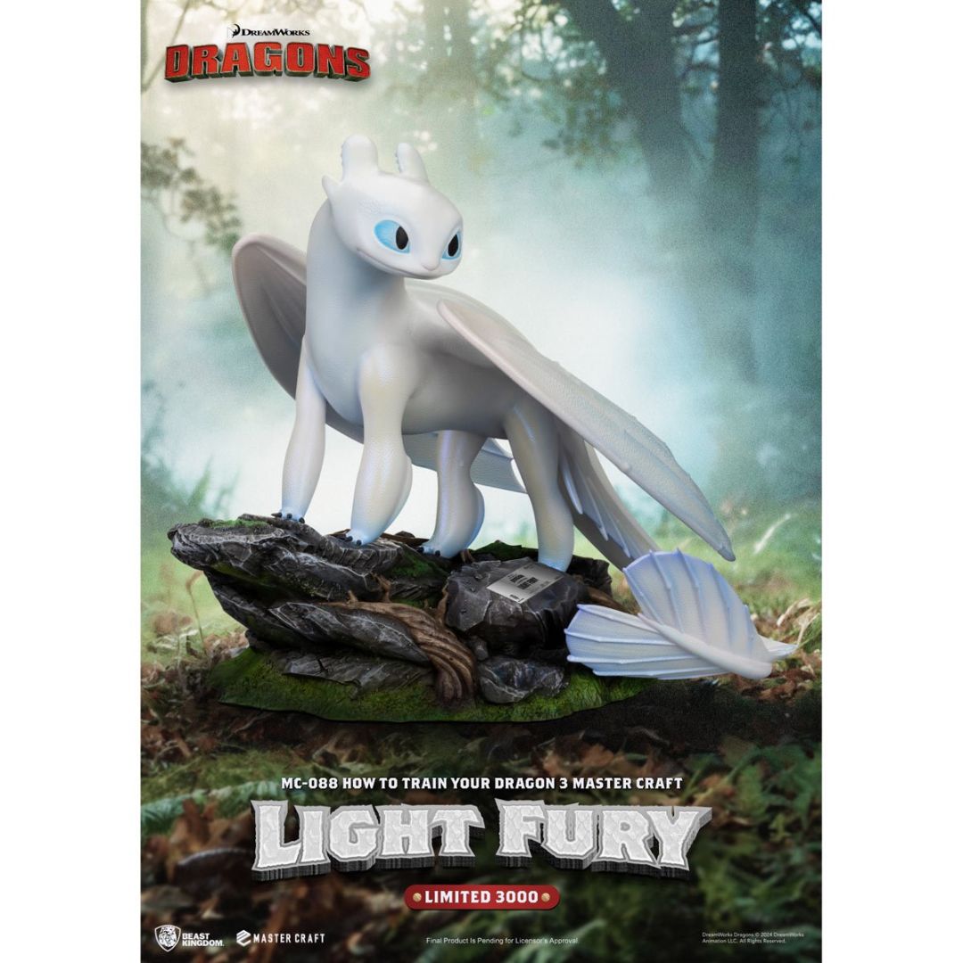 How To Train Your Dragon 3 Light Fury Master Craft Statue By Beast Kingdom -Beast Kingdom - India - www.superherotoystore.com