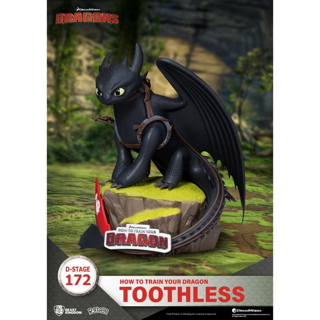 How To Train Your Dragon Toothless Ds-172 D-Stage Statue By Beast Kingdom