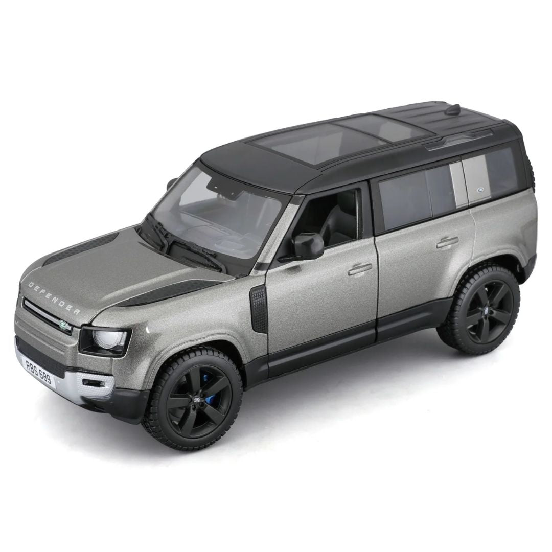 2022 Grey Land Rover Defender 1:24 Scale Die-Cast Car by Bburago -Bburago - India - www.superherotoystore.com