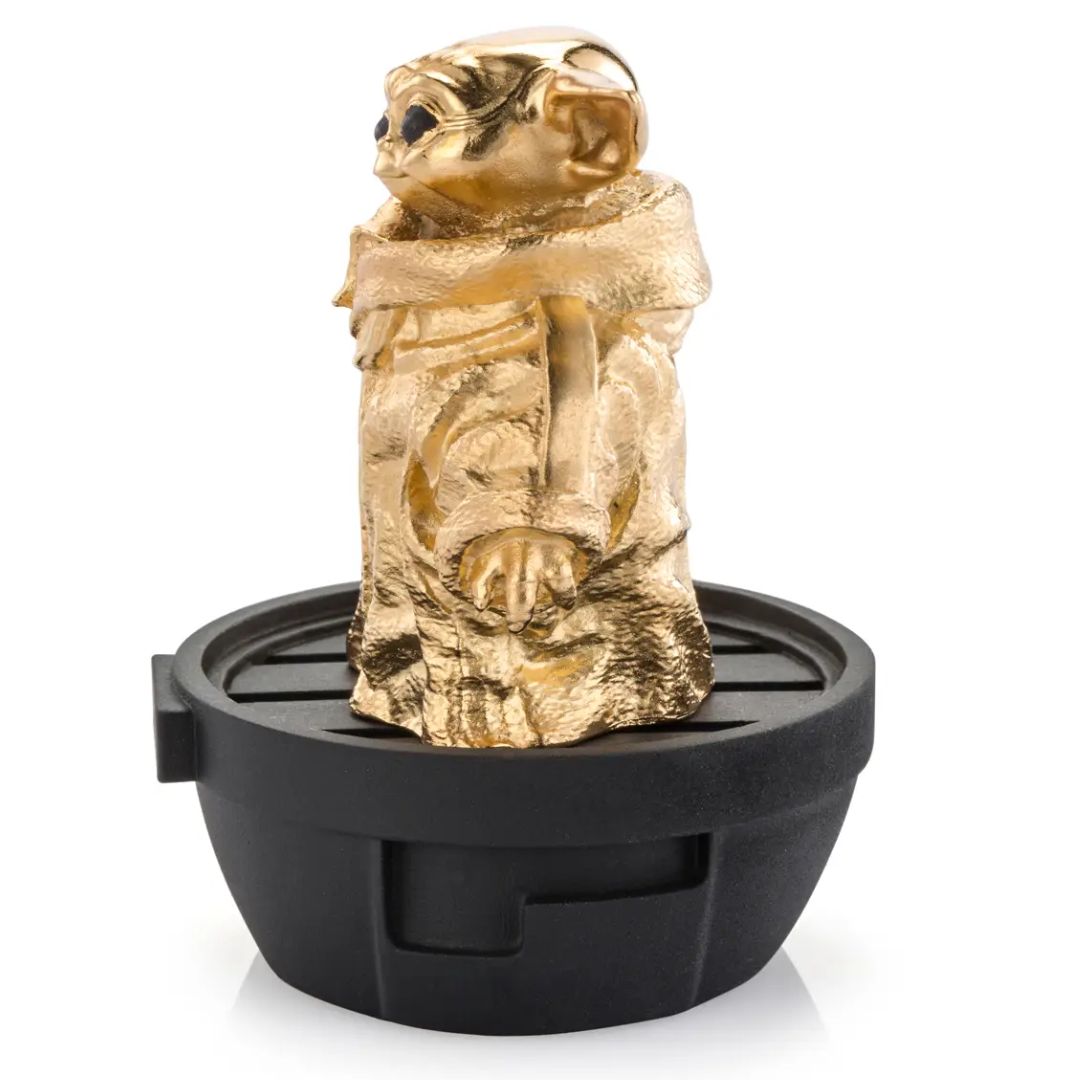 Limited Edition Gilt Grogu Figurine By Royal Selangor -Royal Selangor - India - www.superherotoystore.com