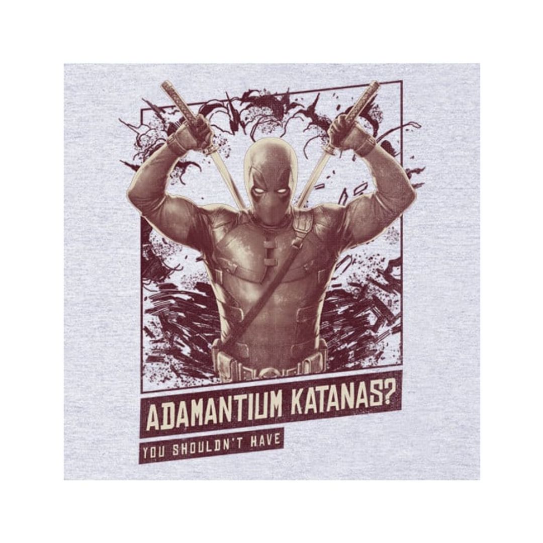 Adamantium Katanas - Marvel Official T-Shirt -Redwolf - India - www.superherotoystore.com