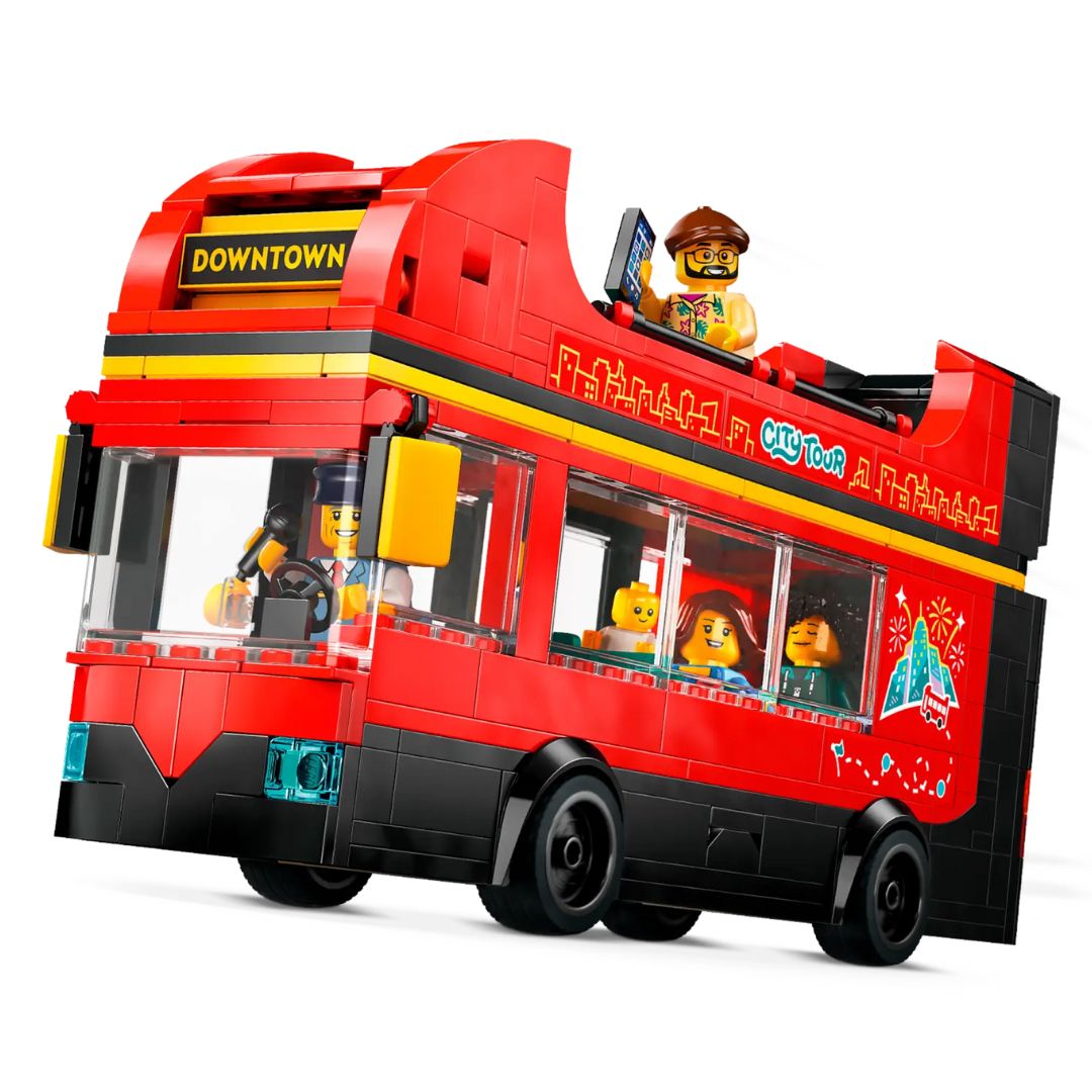 City Red Double-Decker Sightseeing Bus by Lego -Lego - India - www.superherotoystore.com