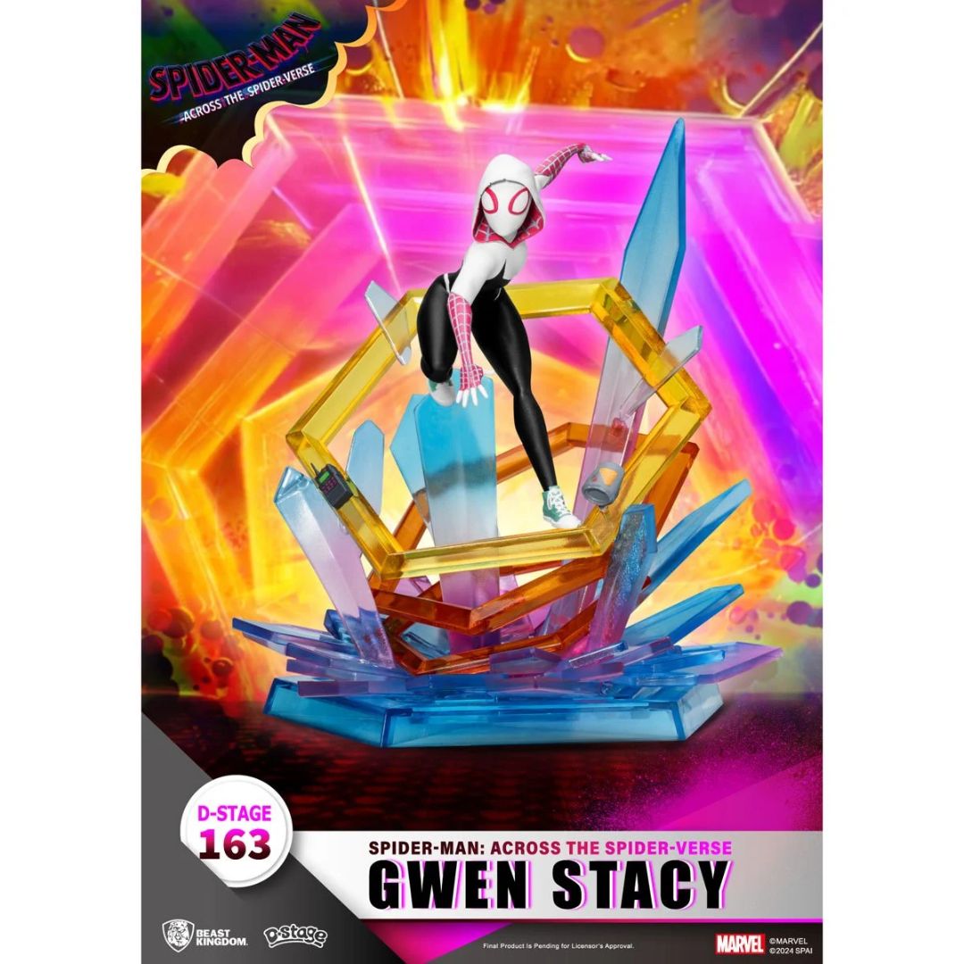 Spider-Man: Across The Spider-Verse Gwen Stacy Ds-163 D-Stage Statue By Beast Kingdom -Beast Kingdom - India - www.superherotoystore.com