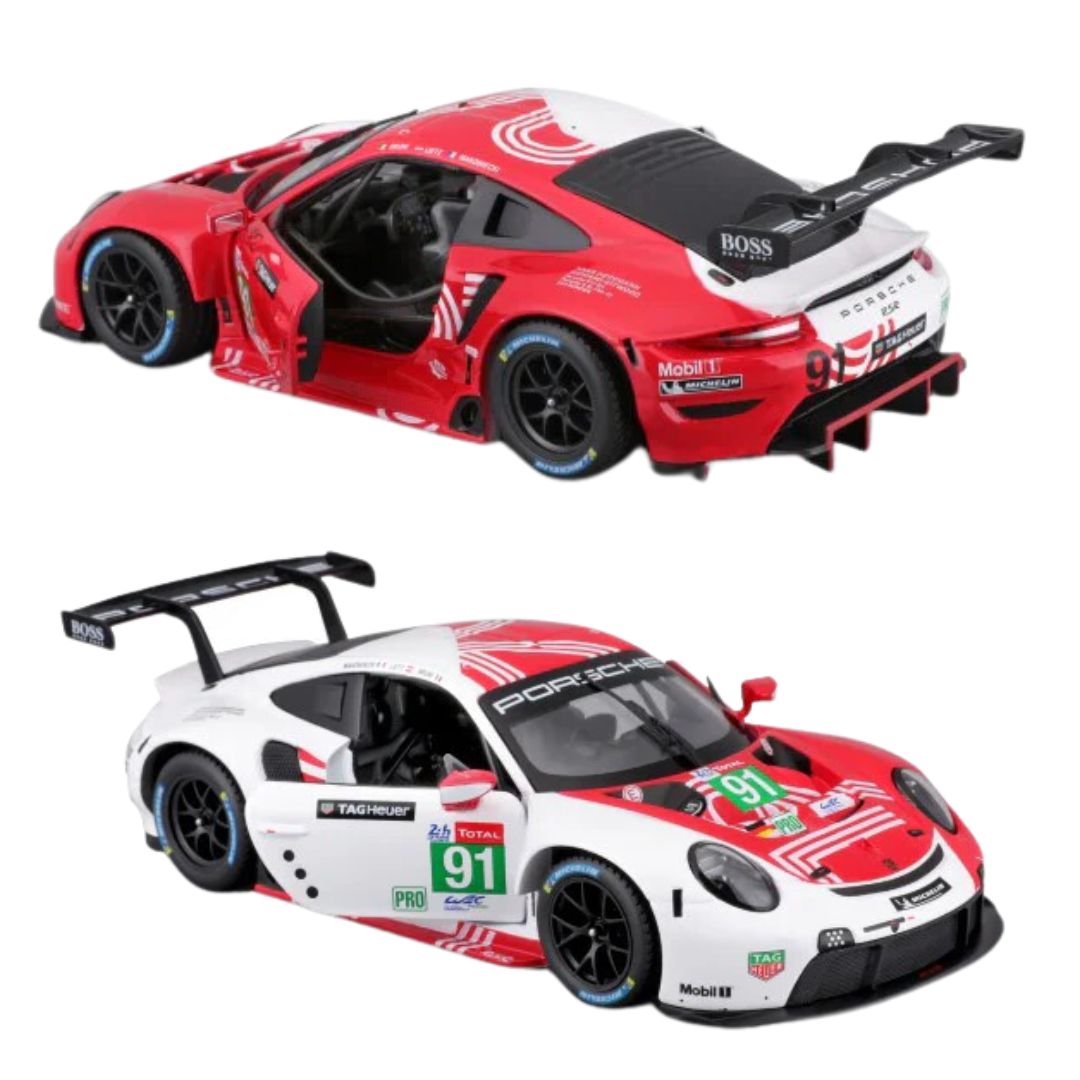 2020 Porsche 911 RSR LeMans 1:24 Scale Die-Cast Car by Bburago -Bburago - India - www.superherotoystore.com