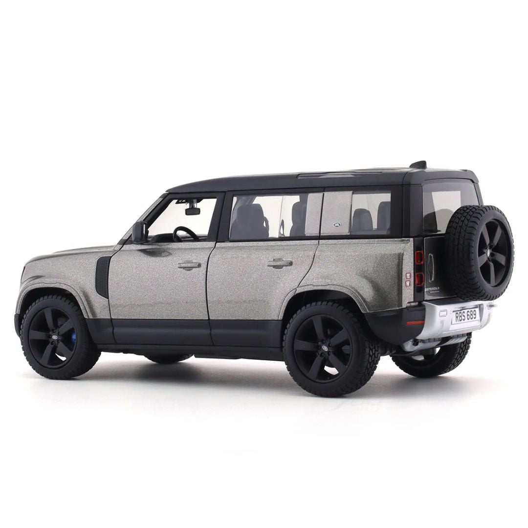 2022 SIlver Land Rover Defender 1:24 Scale Die-Cast Car by Bburago -Bburago - India - www.superherotoystore.com