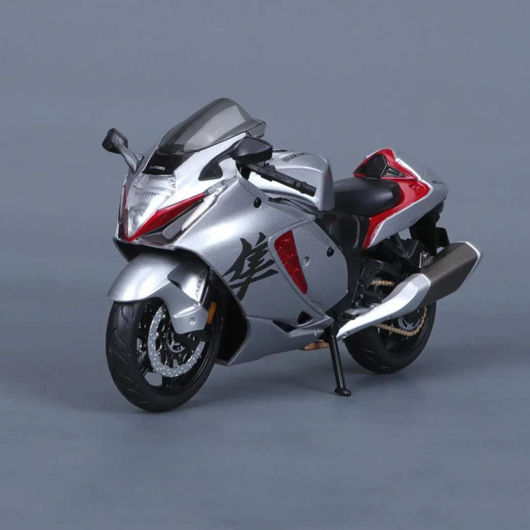 White 2022 Suzuki Hayabusa bike Die-cast Bike by Maisto -Maisto - India - www.superherotoystore.com