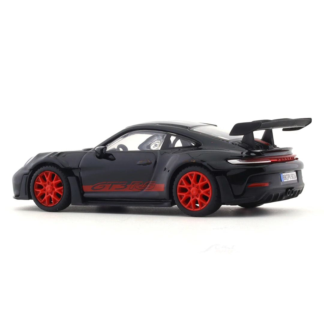 Porsche 911 GT3 RS Black 1:43 Diecast car by Bburago -Bburago - India - www.superherotoystore.com