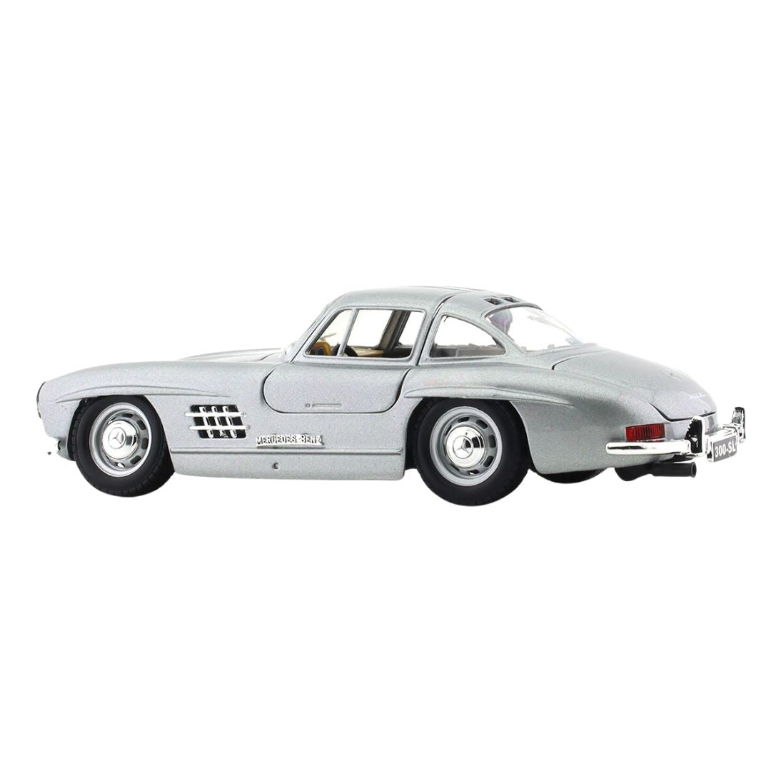 1954 Silver Mercedes-Benz 300 SL 1/24 Scale Die-Cast Car by Bburago -Bburago - India - www.superherotoystore.com