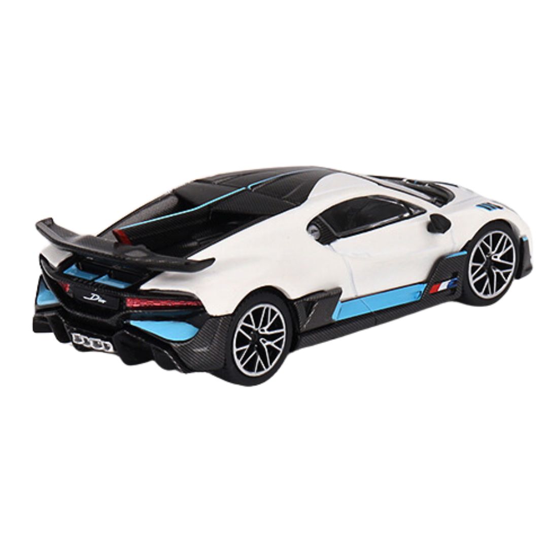 White Bugatti Divo 1:64 Scale Die-Cast Car by Mini GT -Mini GT - India - www.superherotoystore.com