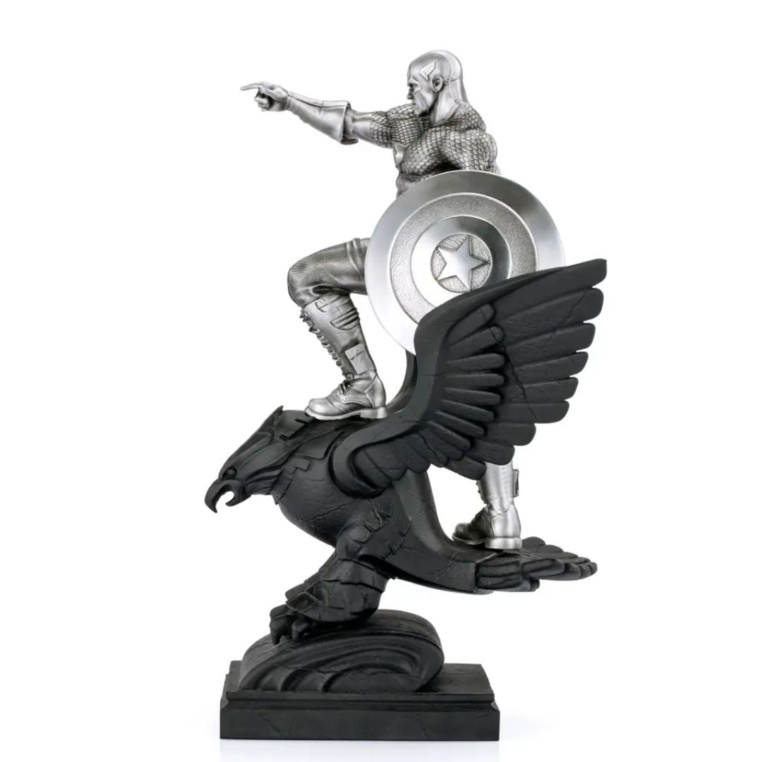 Limited Edition Captain America Resolute Figurine By Royal Selangor -Royal Selangor - India - www.superherotoystore.com