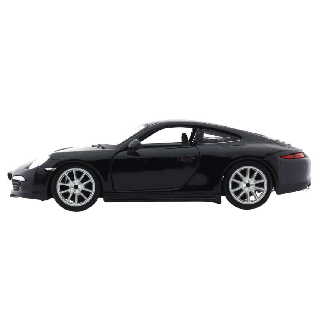 Porche 911 Black 1:24 Scale Die-Cast Car by Bburago -Bburago - India - www.superherotoystore.com