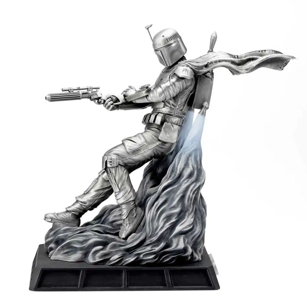 Limited Edition Boba Fett Battle Ready Figurine By Royal Selangor -Royal Selangor - India - www.superherotoystore.com