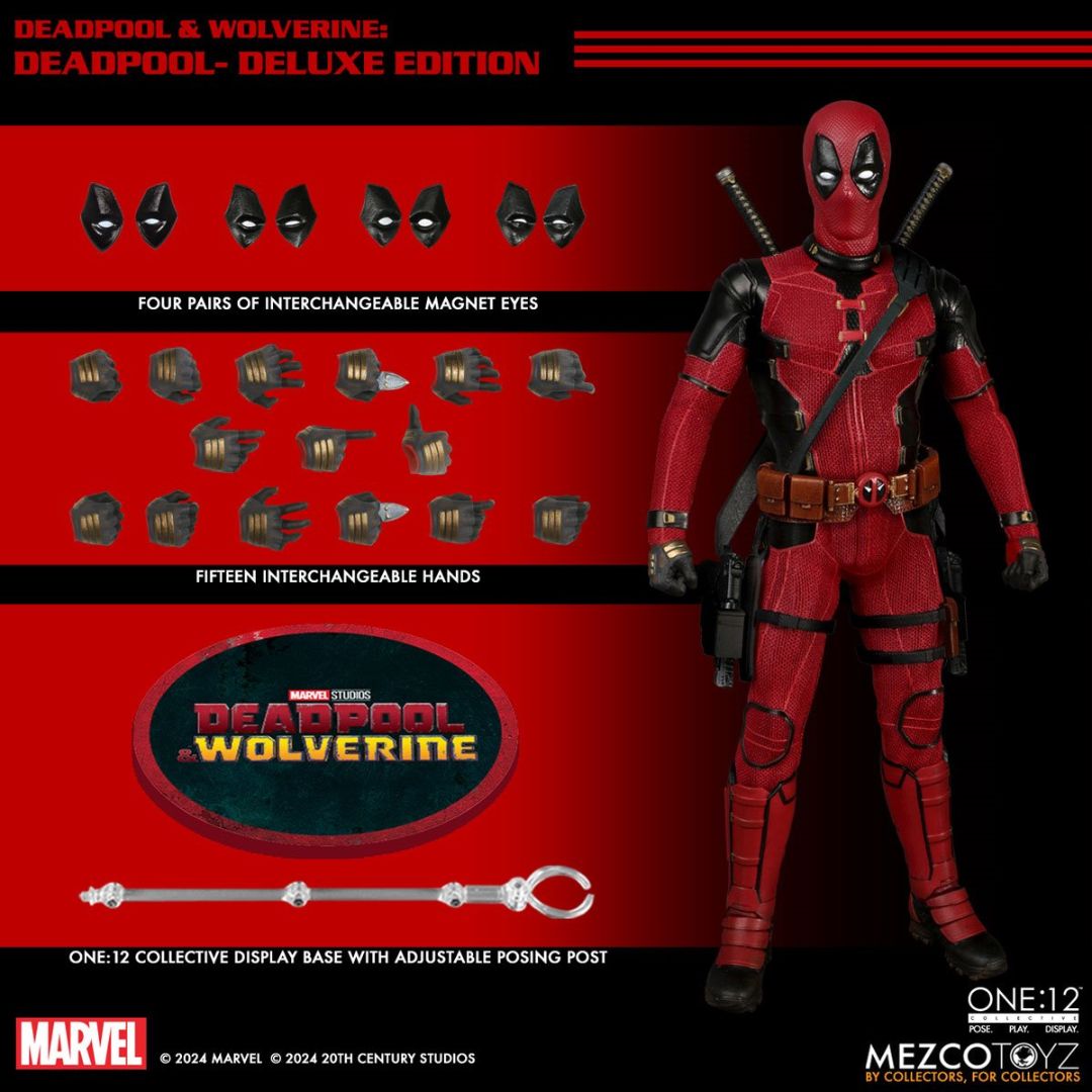 Deadpool & Wolverine: Deadpool Deluxe Edition By Mezco Toys -Mezco Toys - India - www.superherotoystore.com