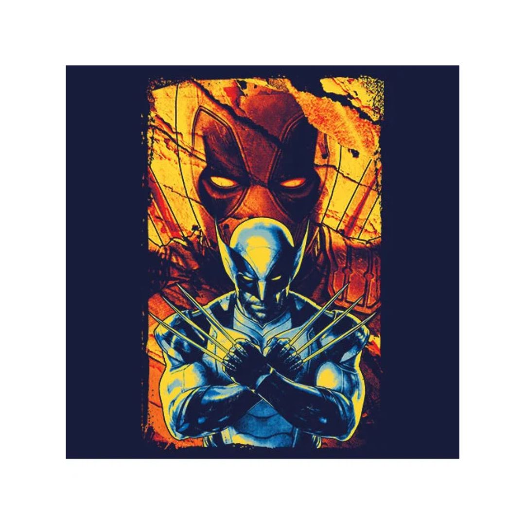 Deadpool & Wolverine - Marvel Official T-Shirt -Redwolf - India - www.superherotoystore.com