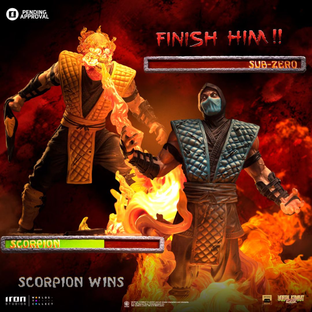 Scorpion Fatality Mortal Kombat Statue By Iron Studios -Iron Studios - India - www.superherotoystore.com