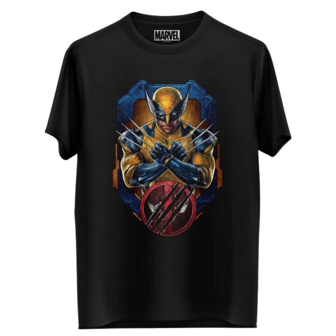 Clawed Superhuman - Marvel Official T-Shirt -Redwolf - India - www.superherotoystore.com