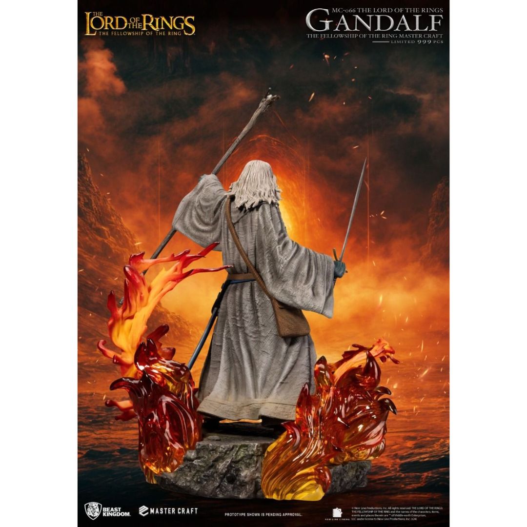 The Lord Of The Rings: The Fellowship Of The Ring Gandalf Mc-066 Master Craft Statue By Beast Kingdom -Beast Kingdom - India - www.superherotoystore.com