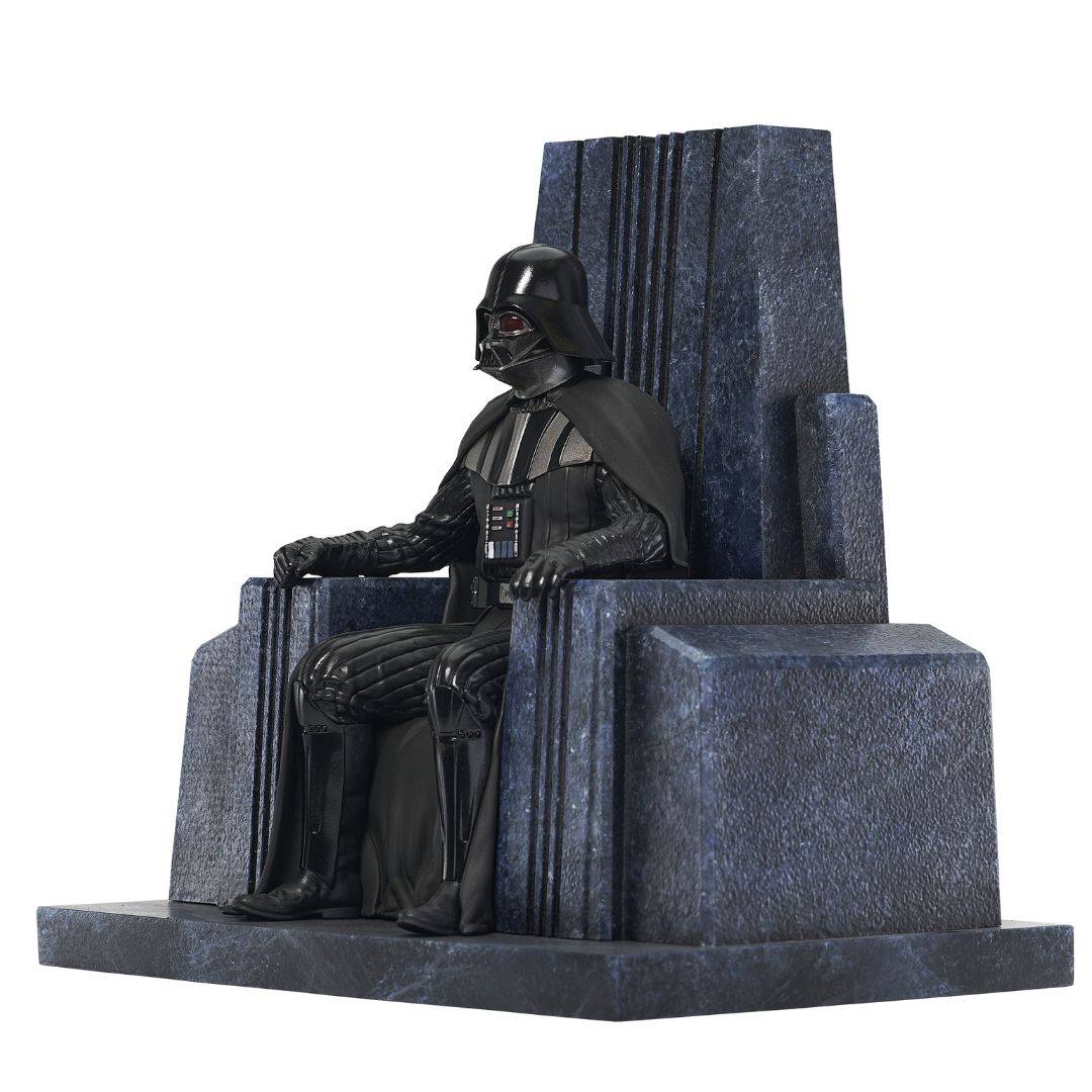 Star Wars Premier Collection Disneyplus Obi-Wan Darth Vader On Throne Statue By Diamond Gallery -Diamond Gallery - India - www.superherotoystore.com