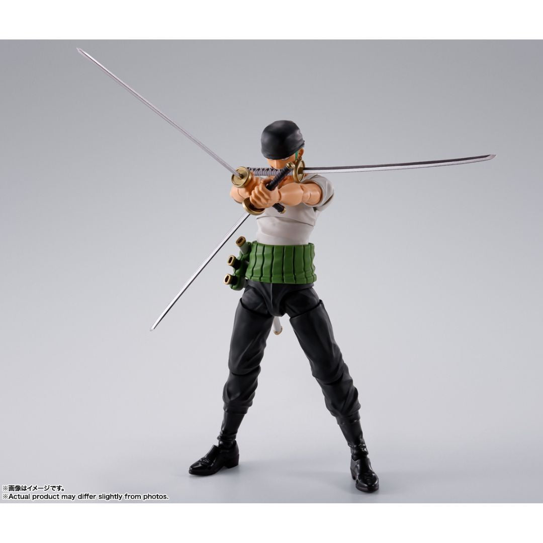 One Piece Roronoa Zoro Romance Dawn S.H.Figuarts  By Tamashii Nations -Tamashii Nations - India - www.superherotoystore.com