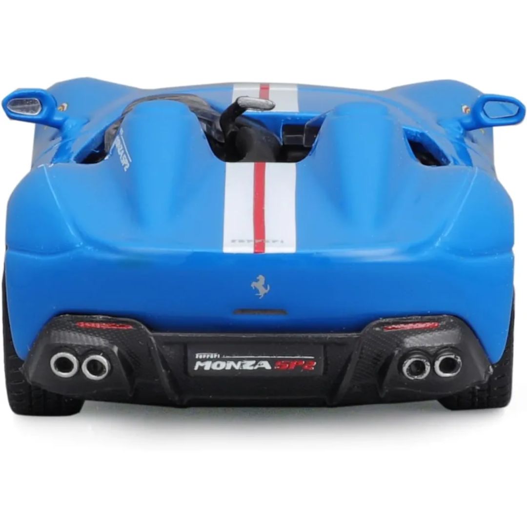 Blue Ferrari Monza SP2 1:43 Scale Die-Cast car by Bburago -Bburago - India - www.superherotoystore.com