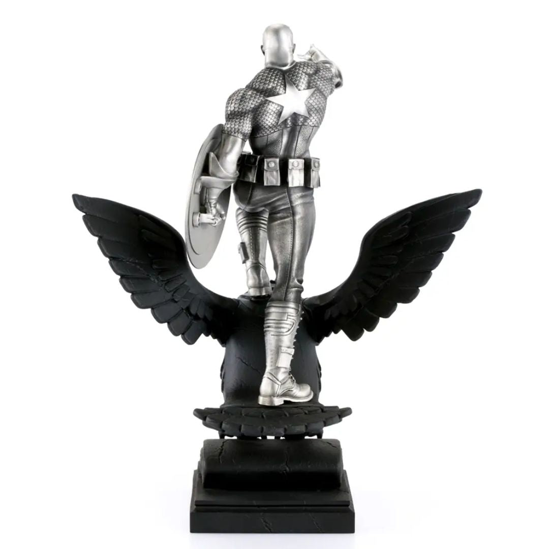 Limited Edition Captain America Resolute Figurine By Royal Selangor -Royal Selangor - India - www.superherotoystore.com