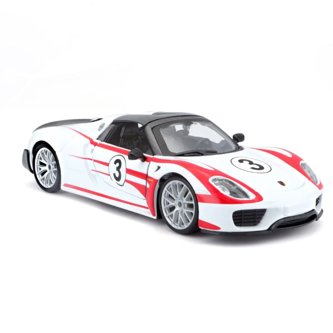 Porsche 918 Spyder - Weissach 1:24 Scale Die-Cast Car by Bburago -Bburago - India - www.superherotoystore.com