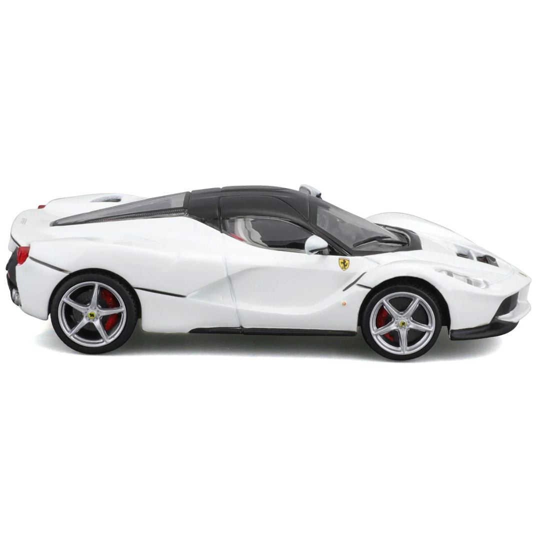 White Ferrari LaFerrari 1:43 Scale Die-Cast car by Bburago -Bburago - India - www.superherotoystore.com