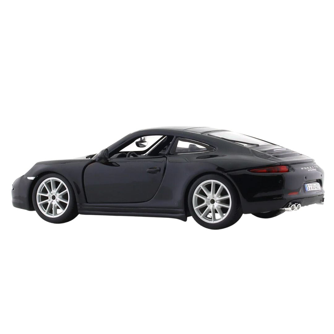 Porche 911 Black 1:24 Scale Die-Cast Car by Bburago -Bburago - India - www.superherotoystore.com