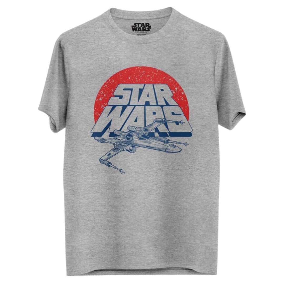 Mandalorian X Wing Starfighter T Shirt -Redwolf - India - www.superherotoystore.com