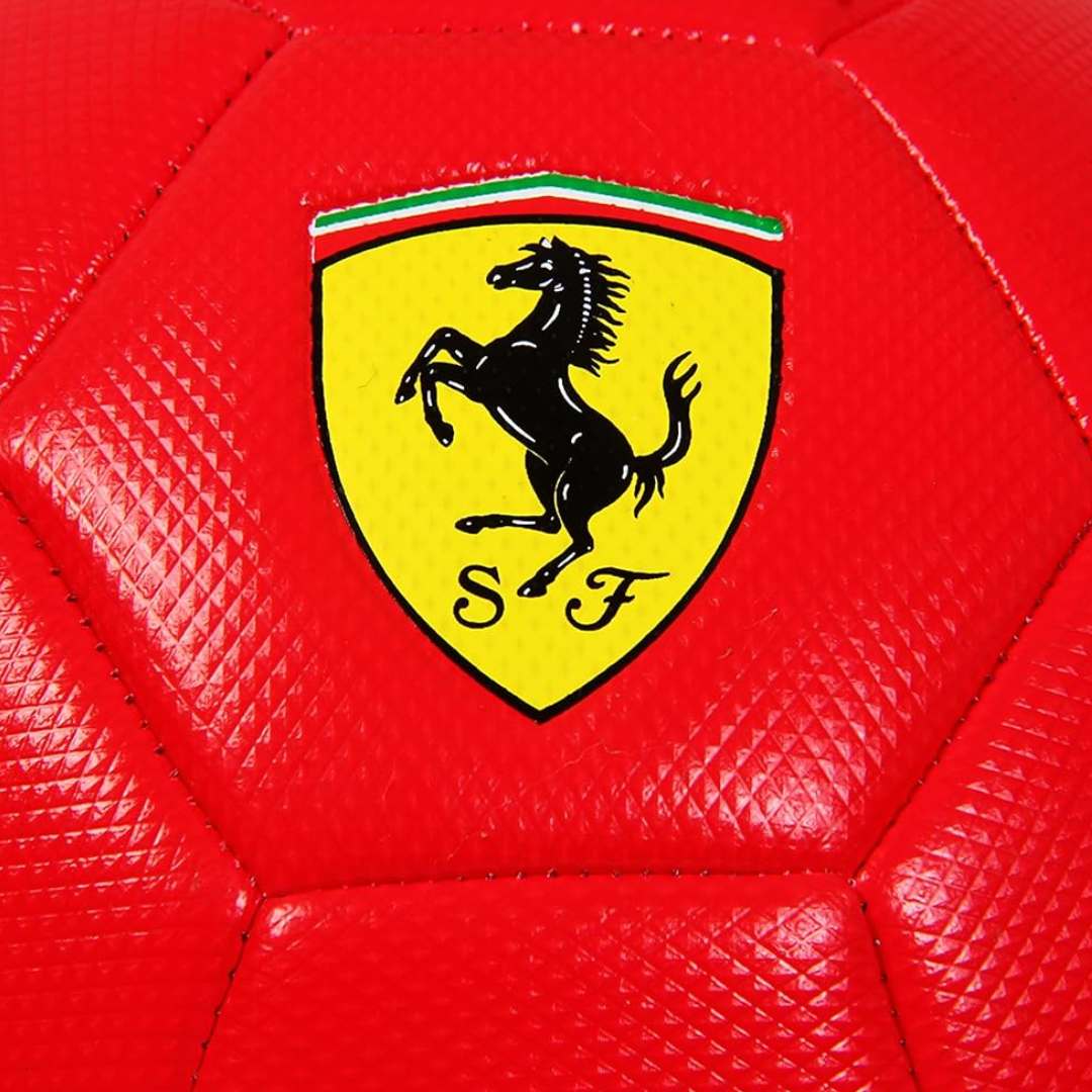 FERRARI MACHINE SEWING SOCCER BALL RED SIZE 5 BY MESUCA -Mesuca - India - www.superherotoystore.com