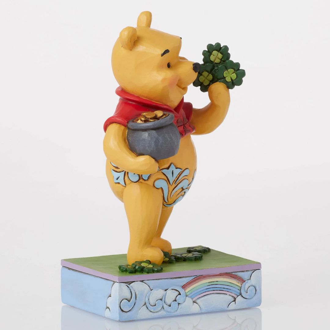 Pooh With Clovers & Pot Dstra Statue By Enesco By Enesco -Enesco - India - www.superherotoystore.com