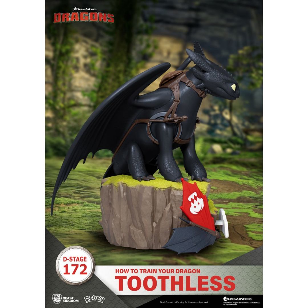 How To Train Your Dragon Toothless Ds-172 D-Stage Statue By Beast Kingdom