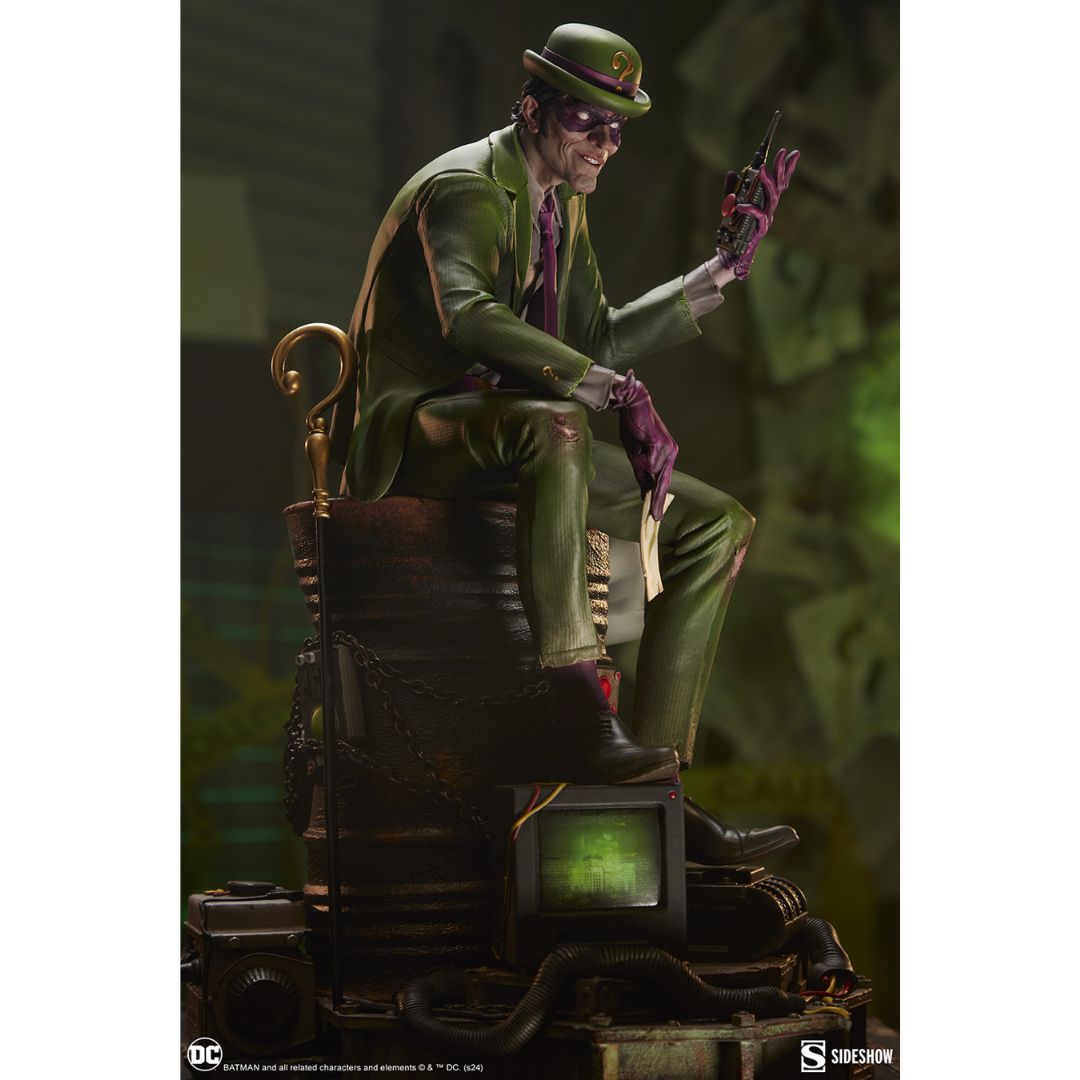 Riddler Premium Format Statue By Sideshow Collectibles -Sideshow Collectibles - India - www.superherotoystore.com