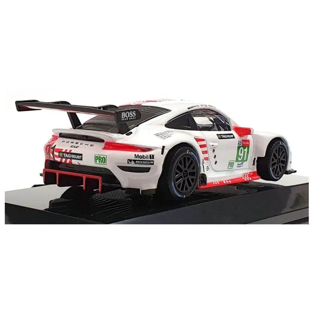 Porsche 911 RSR White 1:43 Die-Cast Car by Bburago -Bburago - India - www.superherotoystore.com