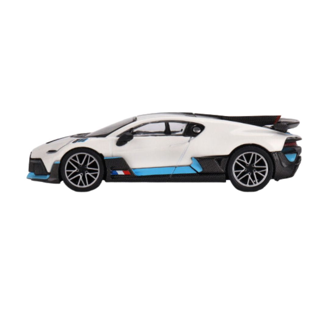 White Bugatti Divo 1:64 Scale Die-Cast Car by Mini GT -Mini GT - India - www.superherotoystore.com