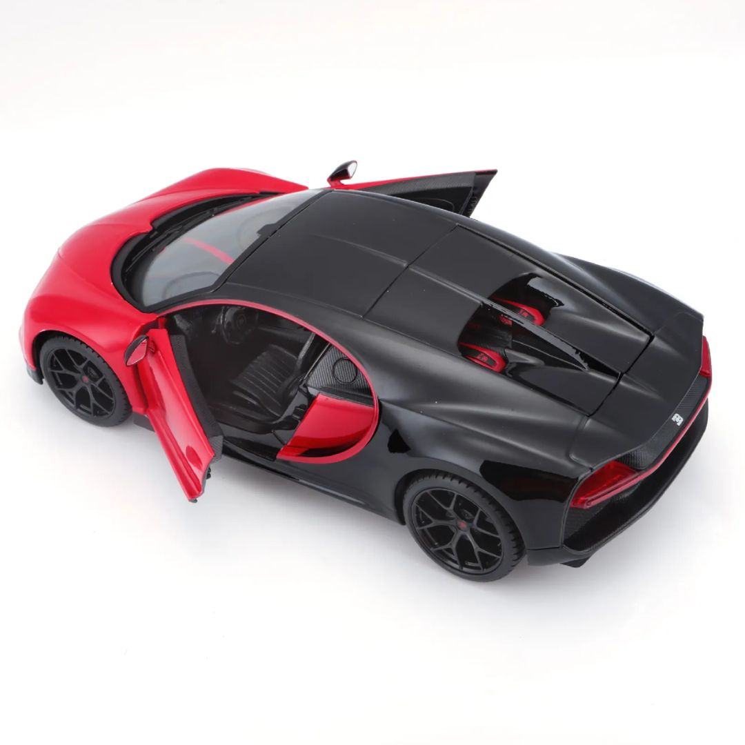 Red Black Bugatti Chiron Sport 1:24 Scale Die-Cast Car by Maisto -Maisto - India - www.superherotoystore.com