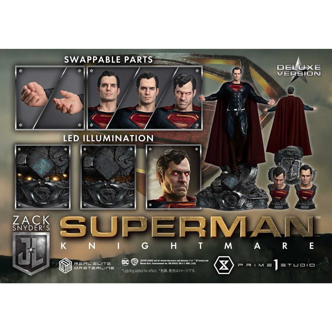 Justice League (Film) Superman Knightmare Color Edition Dx Bonus Version Statue By Prime1 Studios -Prime1 Studios - India - www.superherotoystore.com