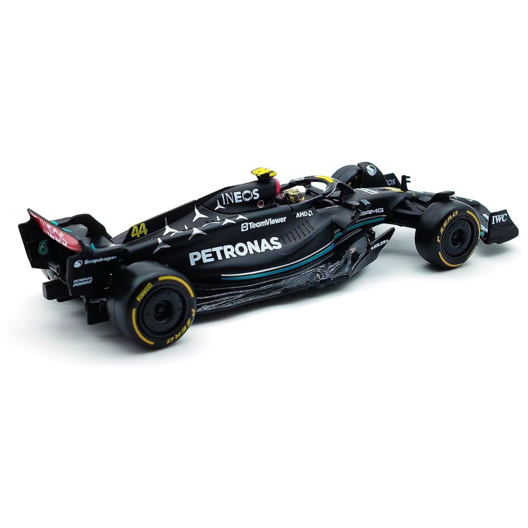 2023 Mercedes-AMG F1 W14 Lewis Hamilton Formula 1 1:24 Scale Die Cast Car with Pilot by Bburago