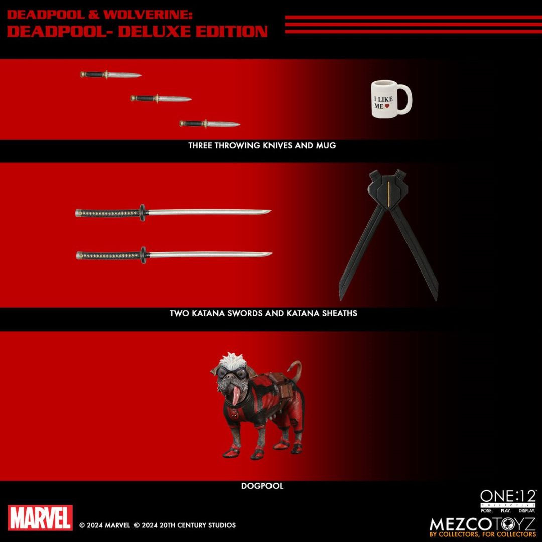 Deadpool & Wolverine: Deadpool Deluxe Edition By Mezco Toys -Mezco Toys - India - www.superherotoystore.com