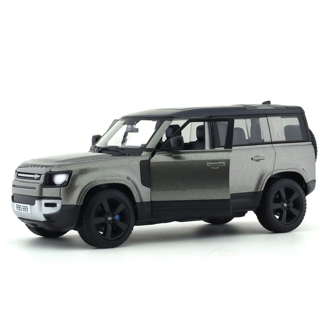 2022 SIlver Land Rover Defender 1:24 Scale Die-Cast Car by Bburago -Bburago - India - www.superherotoystore.com